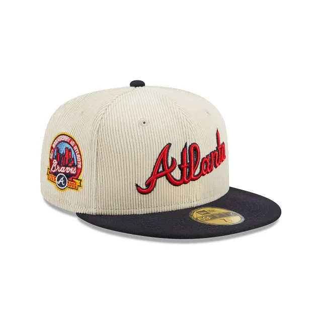 Atlanta Braves MLB Cord Classic 59FIFTY Cerrada