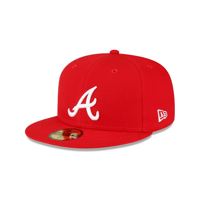 Atlanta Braves MLB Sidepatch 59FIFTY Cerrada Roja