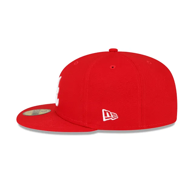 Atlanta Braves MLB Sidepatch 59FIFTY Cerrada Roja