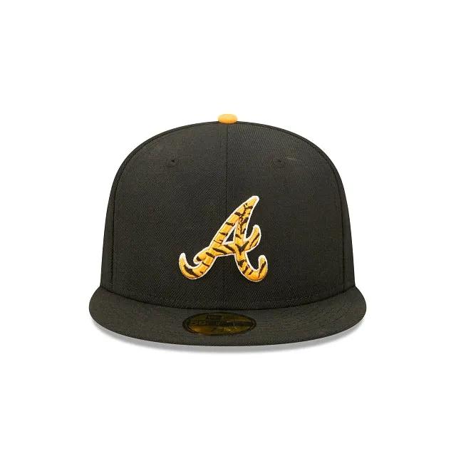 Atlanta Braves MLB Tiger Fill 59FIFTY Cerrada de Lana