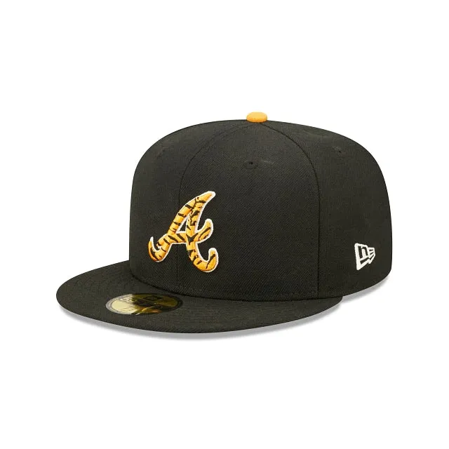 Atlanta Braves MLB Tiger Fill 59FIFTY Cerrada de Lana