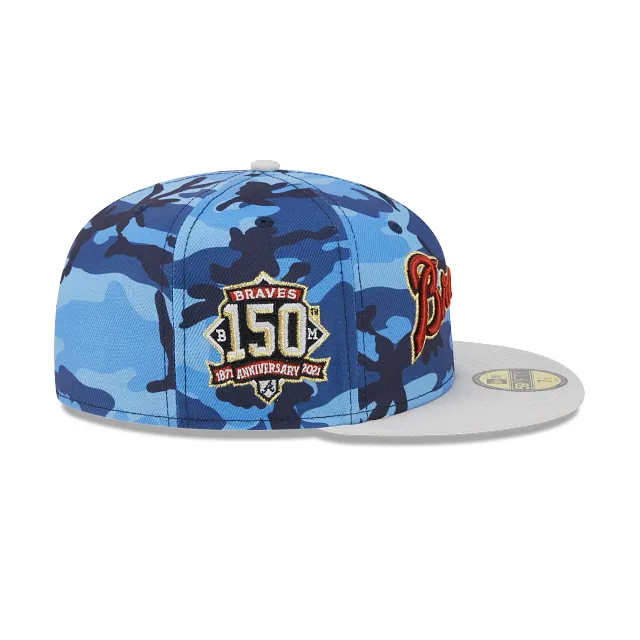 Atlanta Braves MLB Urban Blue Camo 59FIFTY Cerrada MLB