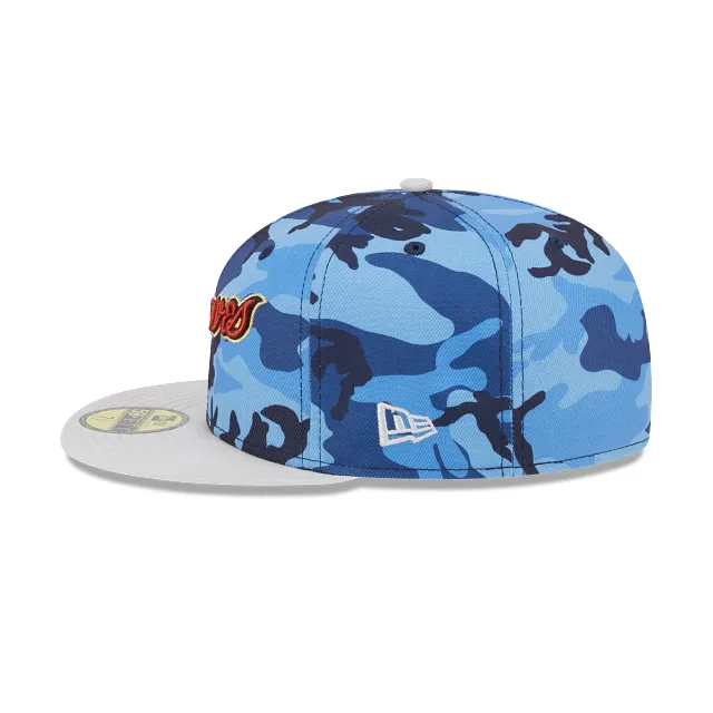 Atlanta Braves MLB Urban Blue Camo 59FIFTY Cerrada MLB