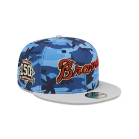 Atlanta Braves MLB Urban Blue Camo 59FIFTY Cerrada MLB