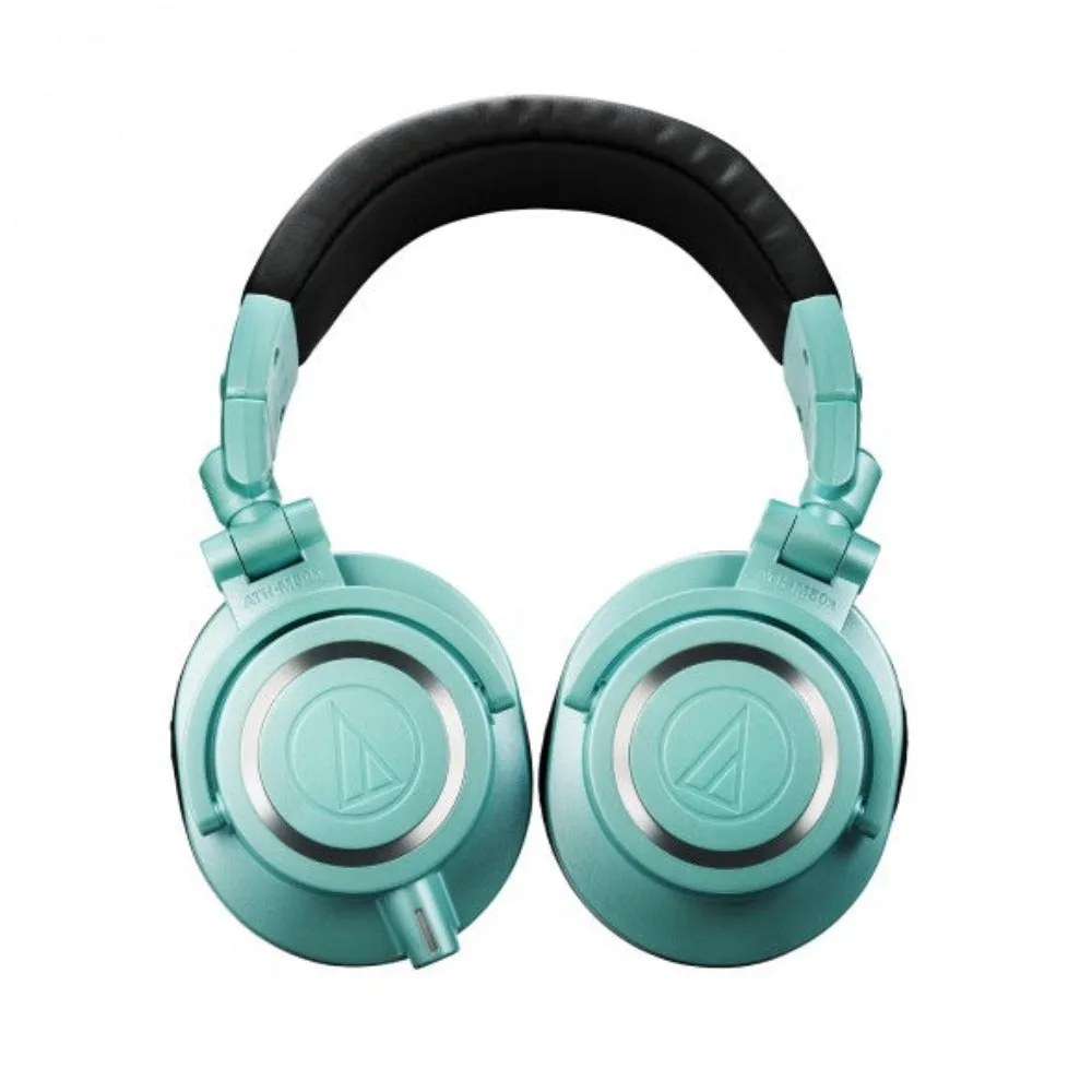 Audio-Techina ATH-M50X Closed-Back Studio Monitoring Headphones - Limited Edition Icy Blue