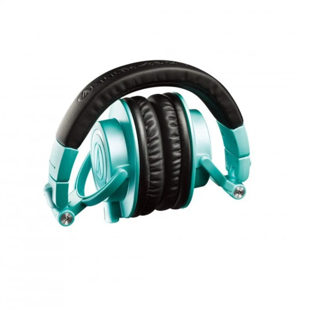 Audio-Techina ATH-M50X Closed-Back Studio Monitoring Headphones - Limited Edition Icy Blue