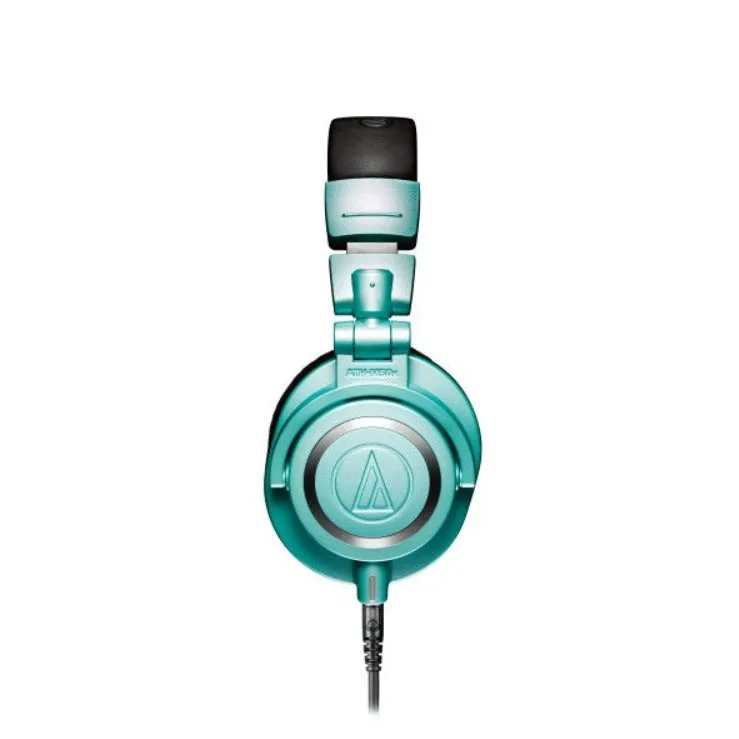 Audio-Techina ATH-M50X Closed-Back Studio Monitoring Headphones - Limited Edition Icy Blue