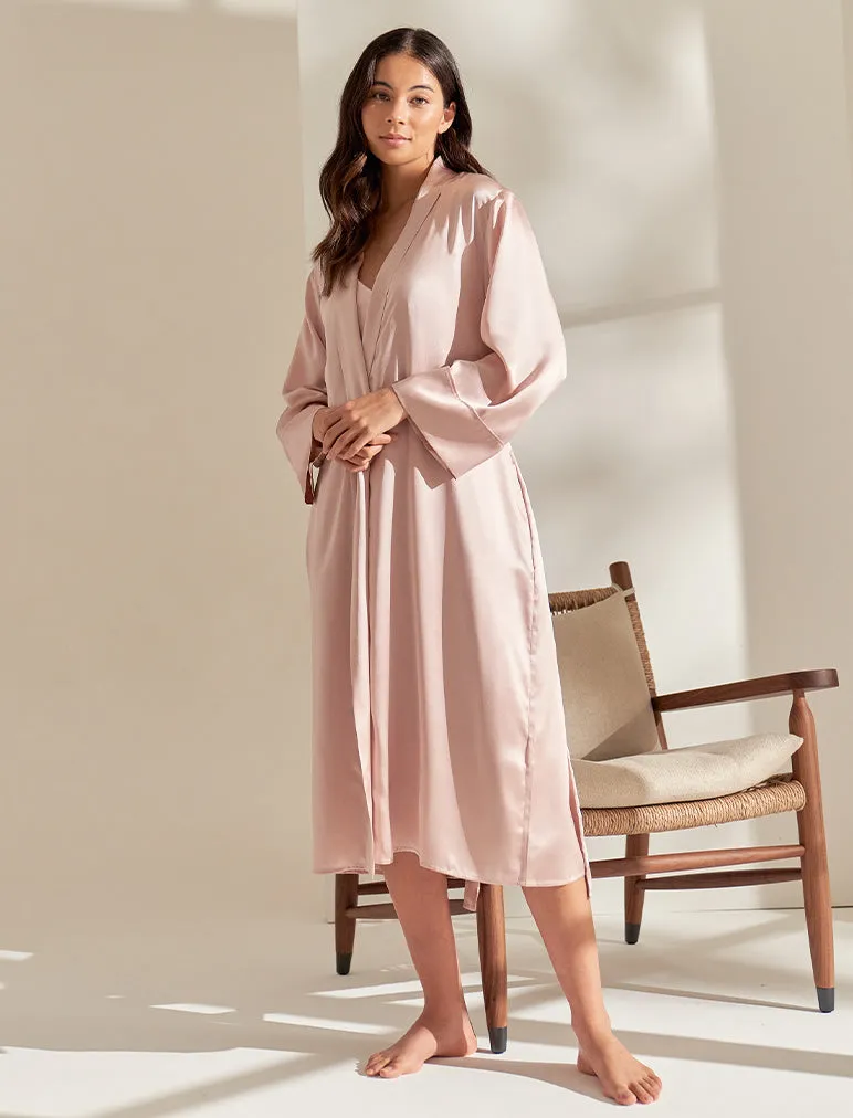 Audrey Washable Silk Long Robe