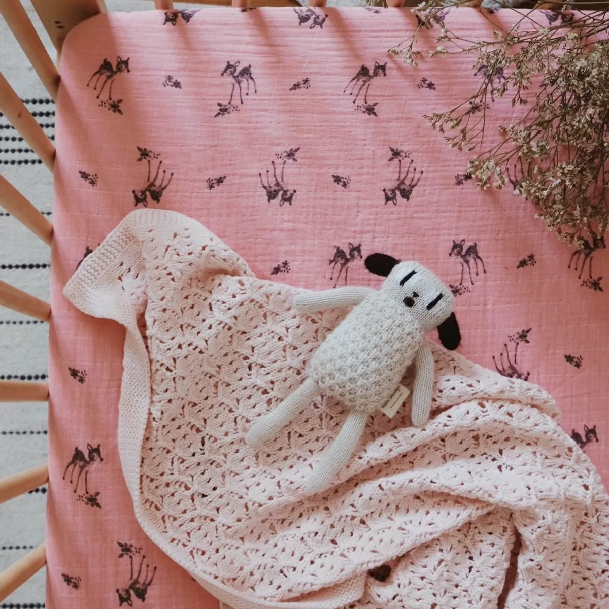 Baby Blanket - Dentelle - Light Pink