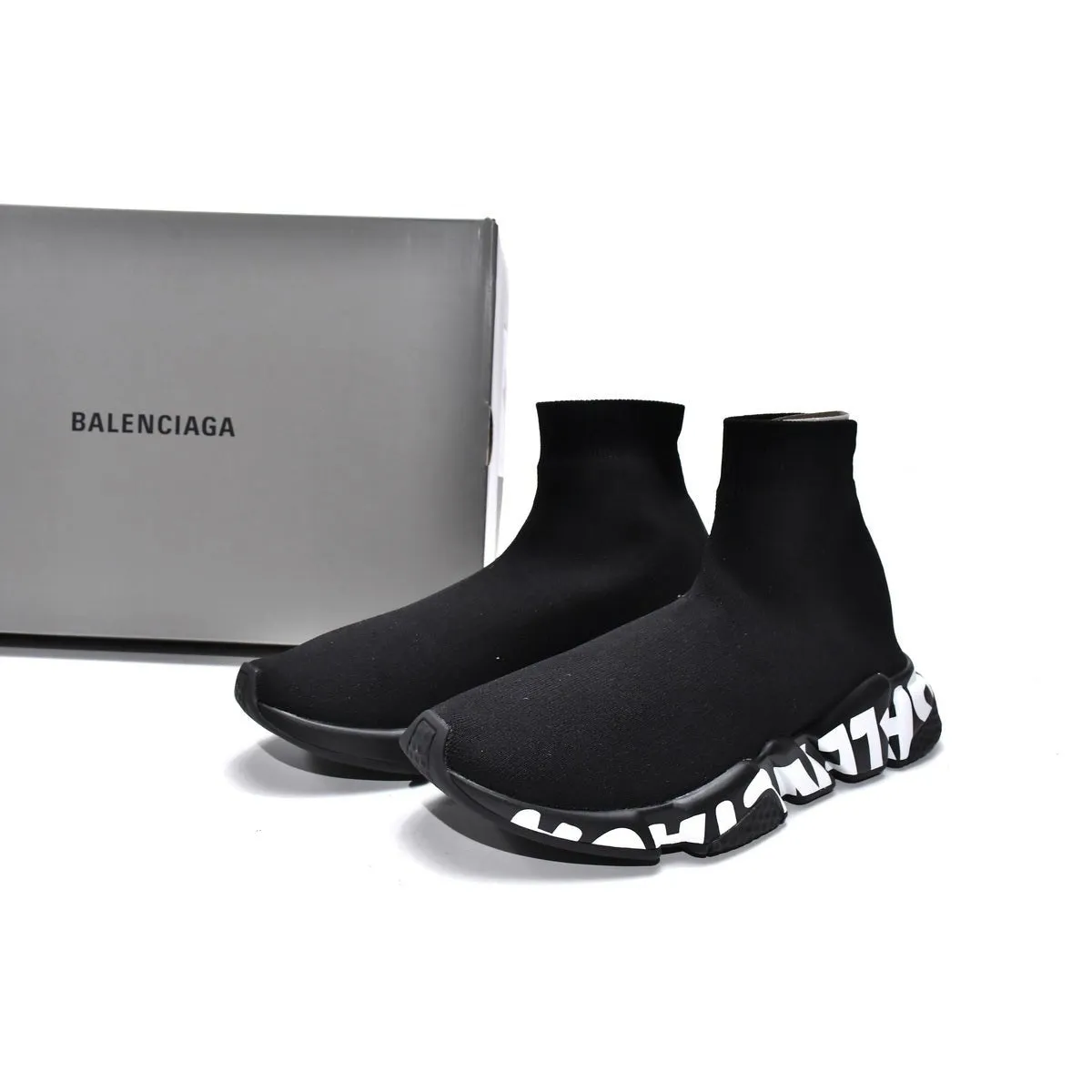 BALENCIAGA SPEED GRAFFITI TRAINER x BLACK