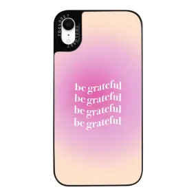 Be Grateful Pattern Designer iPhone XR Case Cover