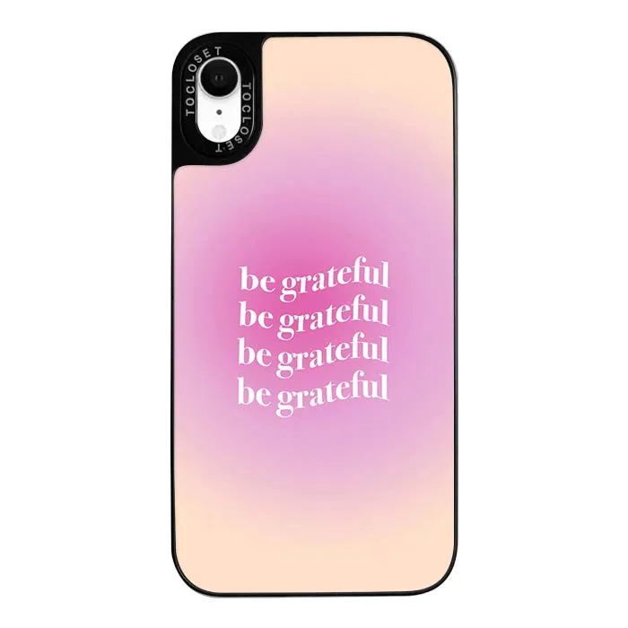 Be Grateful Pattern Designer iPhone XR Case Cover