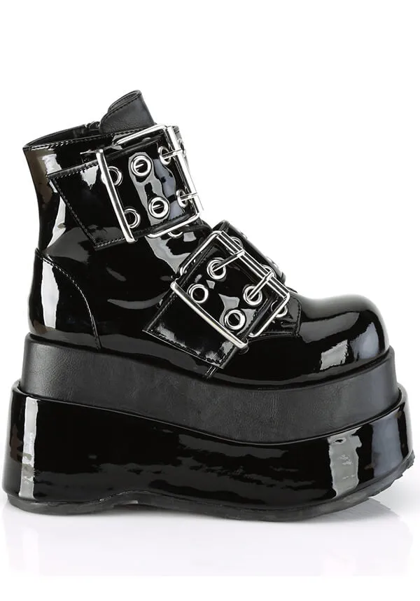 BEAR-104 [Black Patent] | PLATFORM BOOTS [PREORDER]