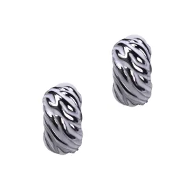 Bess Clip Earrings (White)