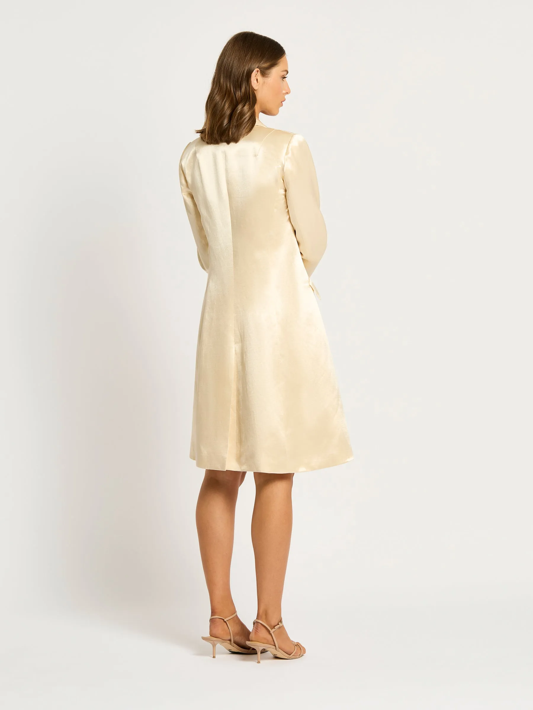 Bianca Long Jacket - Buttermilk