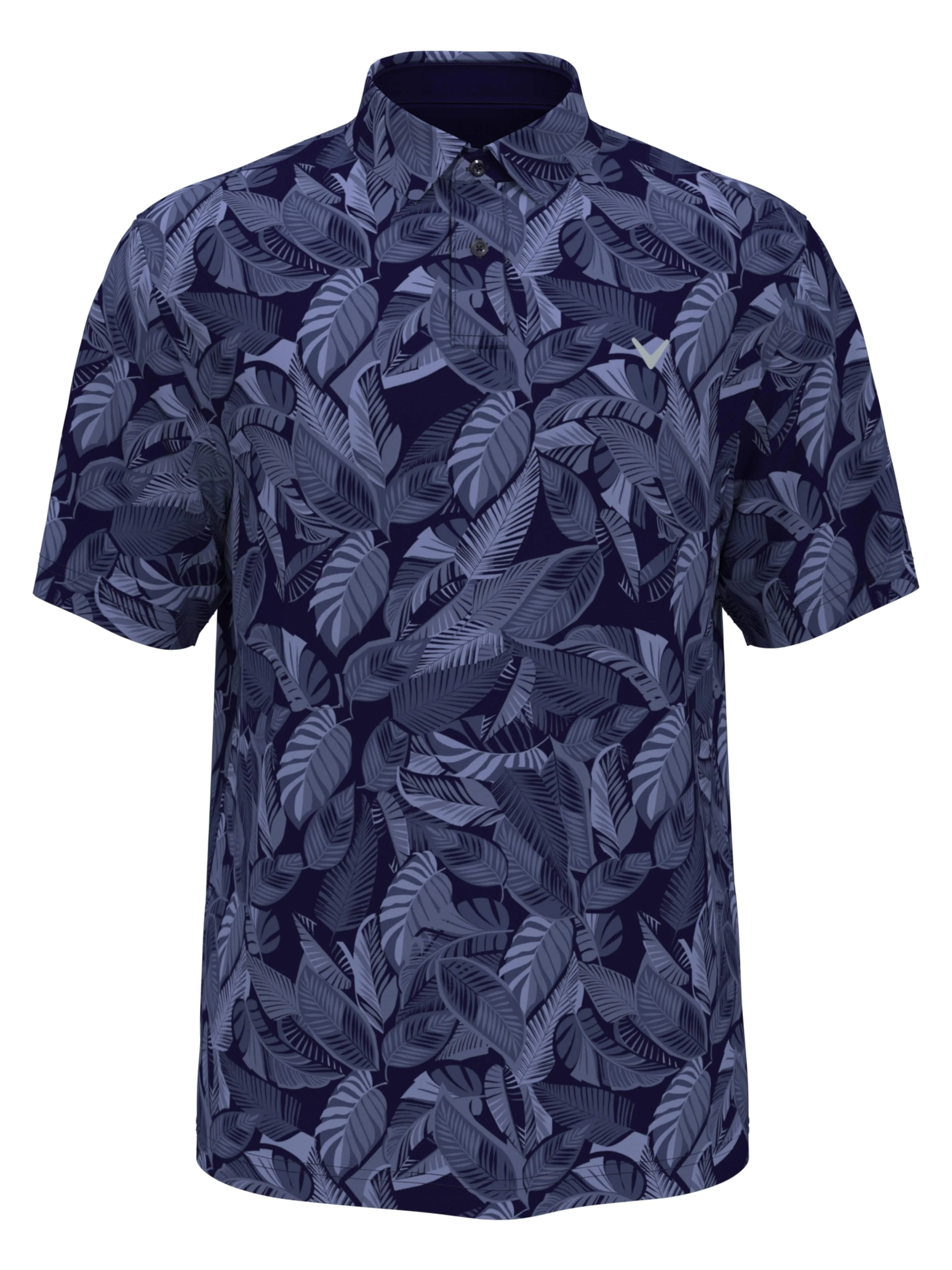 Big & Tall Leaf Print Golf Polo