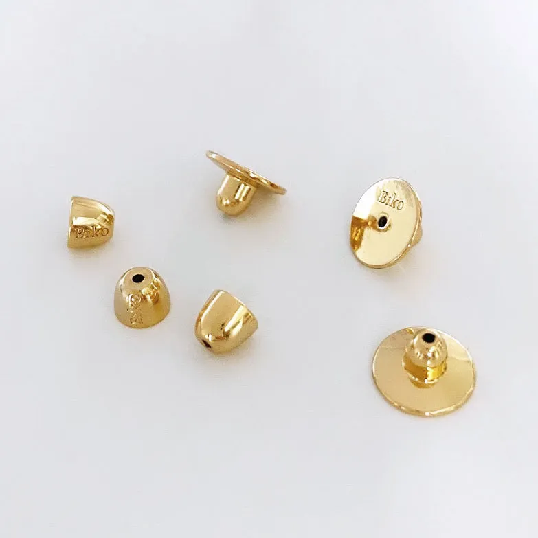 BIKO Large Disc-Style Earring Backs - Gold