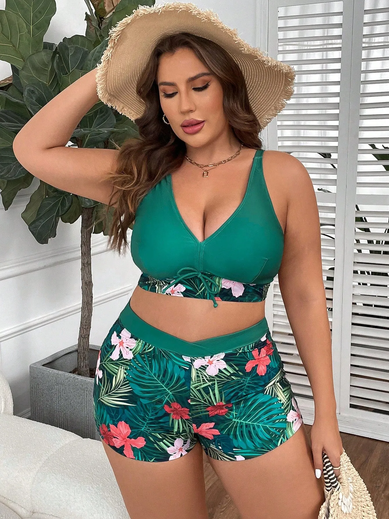 Biquíni Box Tropical Plus Size