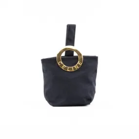 Black Nylon Mini Handbag