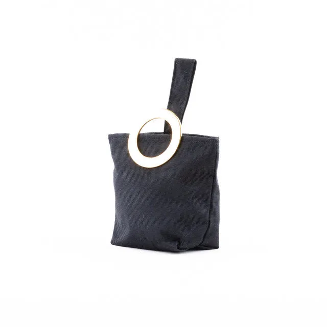 Black Nylon Mini Handbag