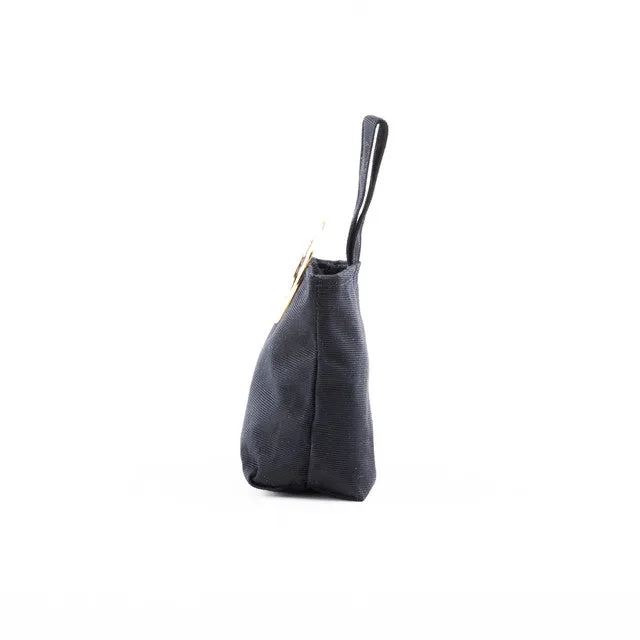 Black Nylon Mini Handbag