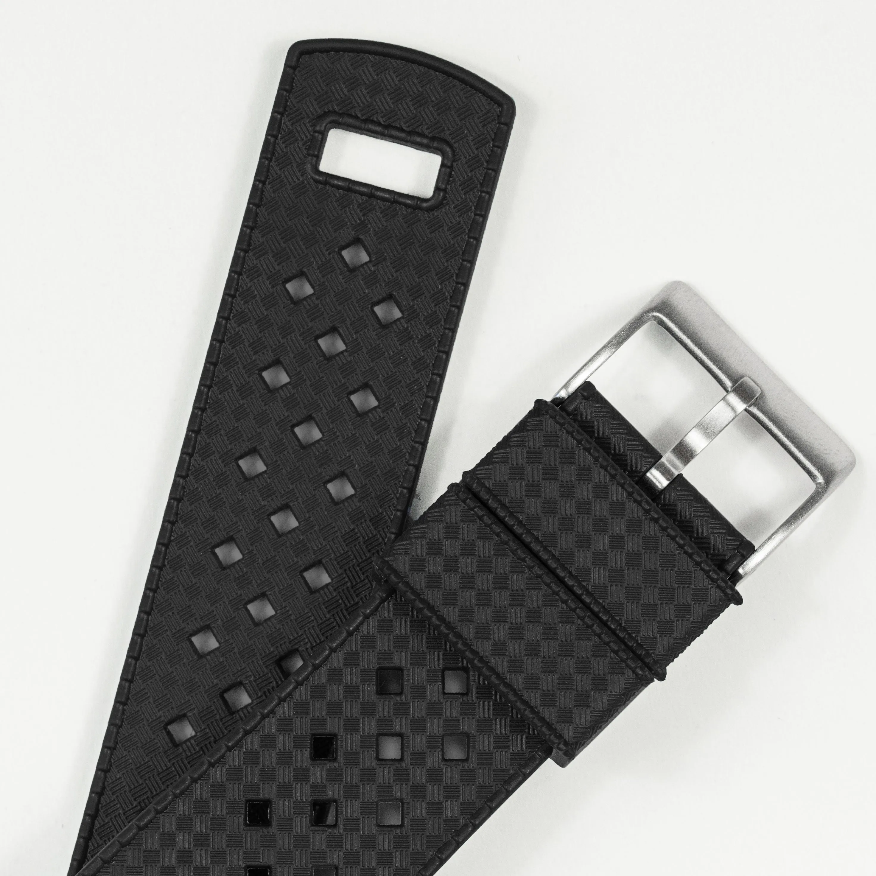 Black Tropical Style Watch Band