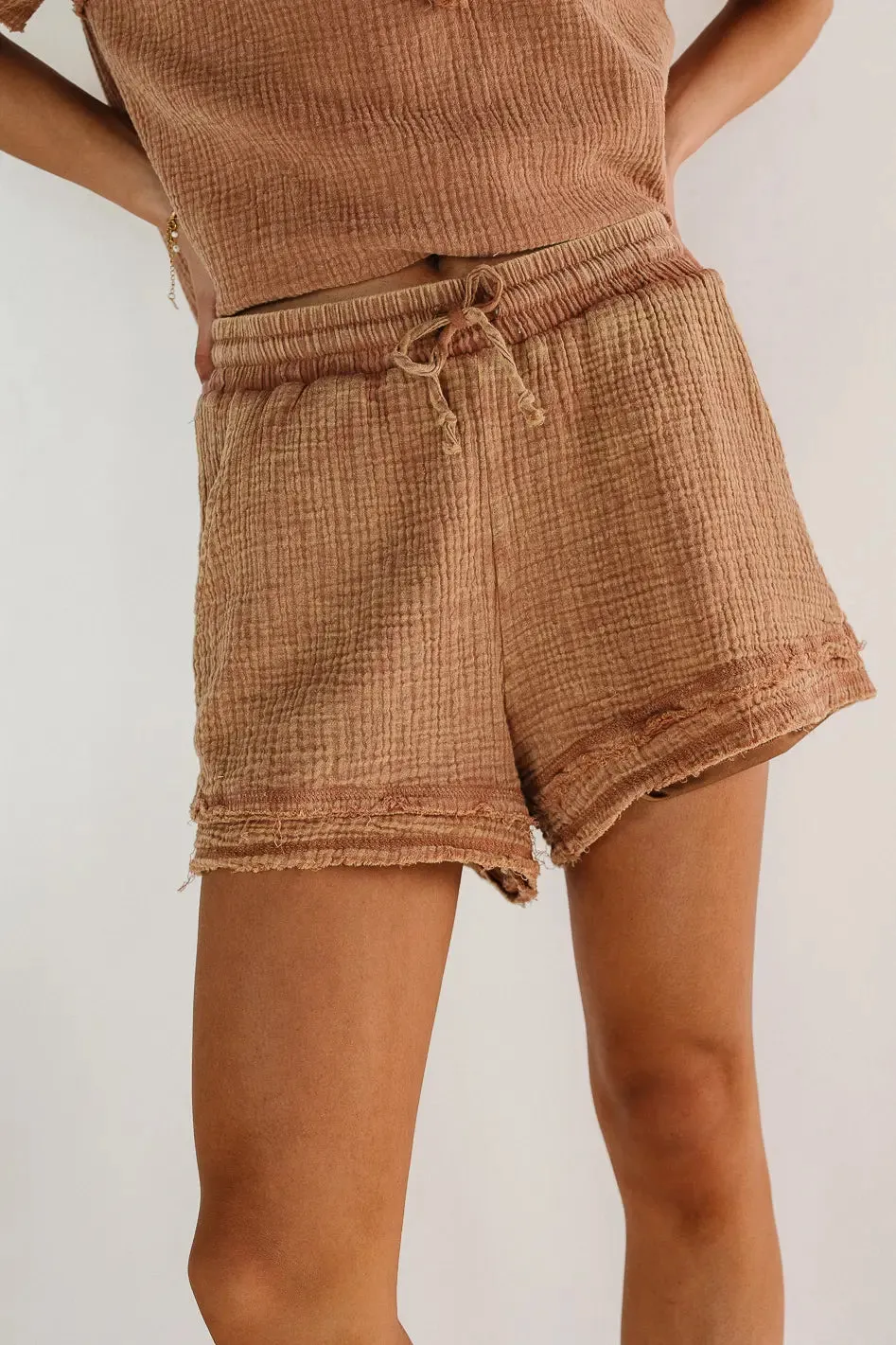 Blair Shorts in Mocha - FINAL SALE