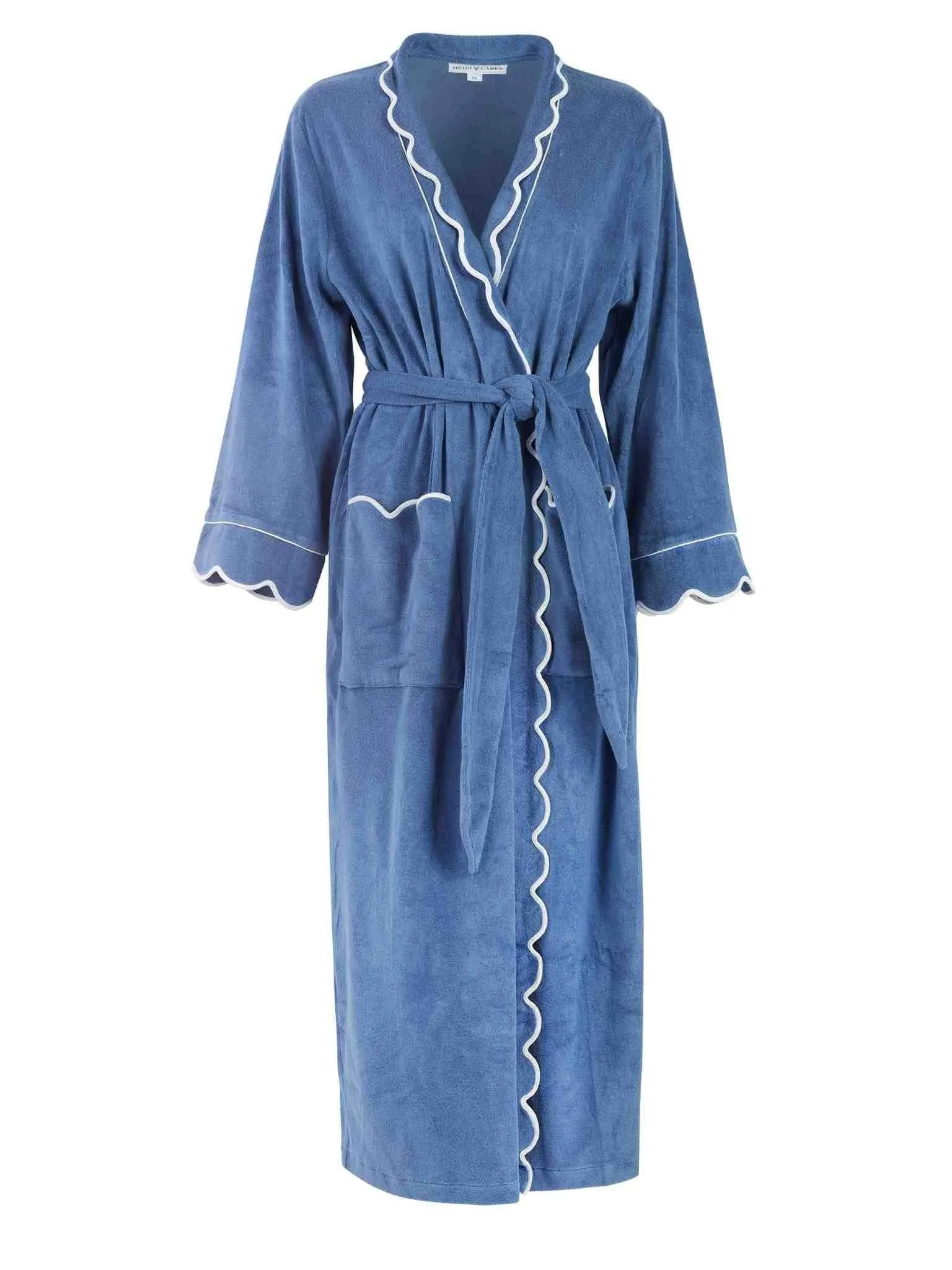 Blue French Terry Robe