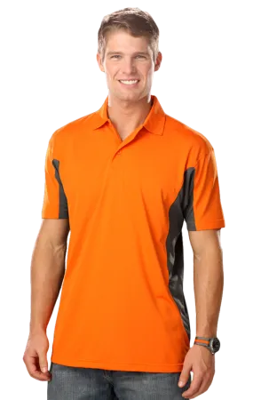 Blue Generation Men's Poly Colorblock Polo