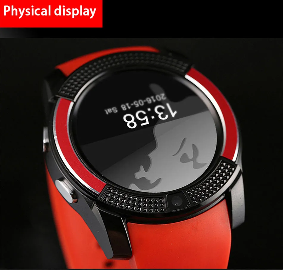 bluetooth smart watch for android phone support SIM/TF men women