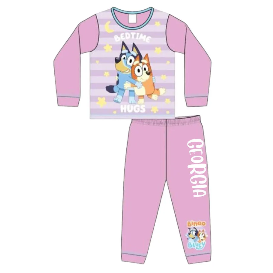 Bluey Bedtime Hugs Pink Pyjamas