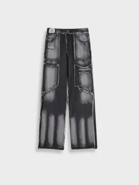 Bone Washed Decarba Denim Jeans