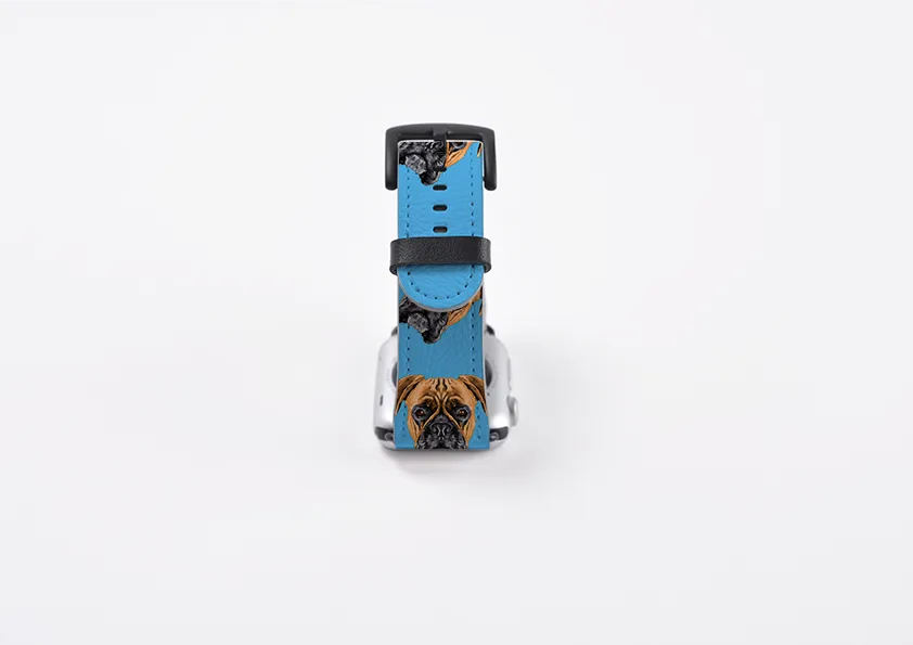 Boxer Mell Blue Apple Watch Strap