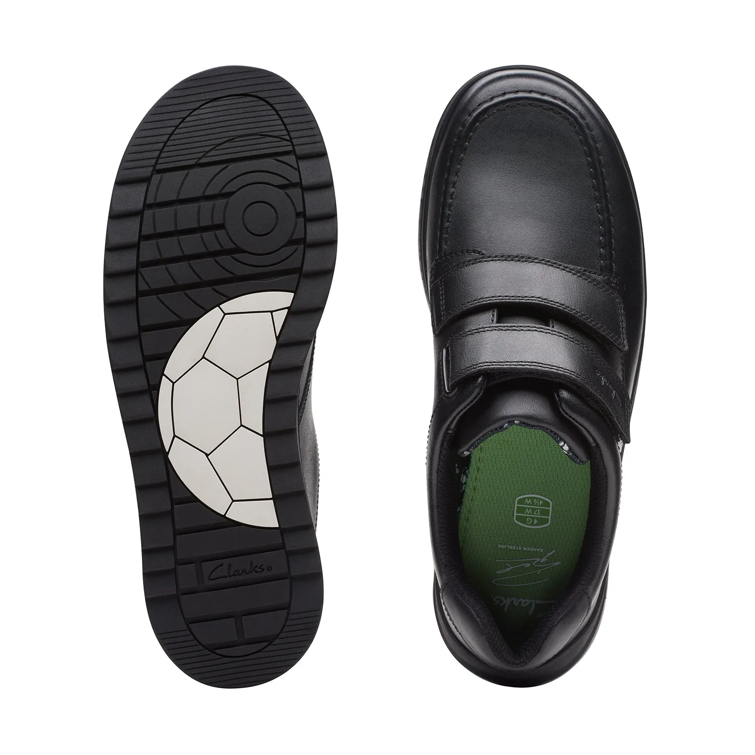 Boys - Goal Style Youth Black Leather