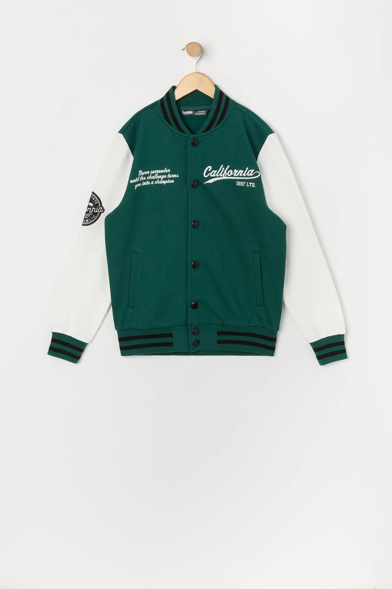 Boys Graphic Varsity Jacket