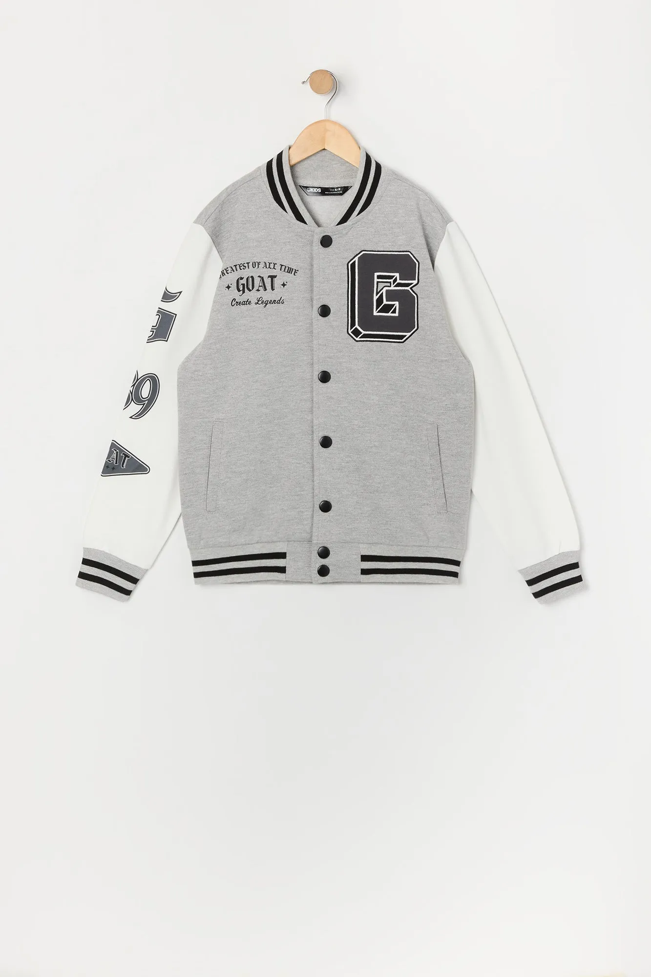 Boys Graphic Varsity Jacket