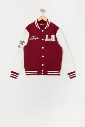 Boys Graphic Varsity Jacket