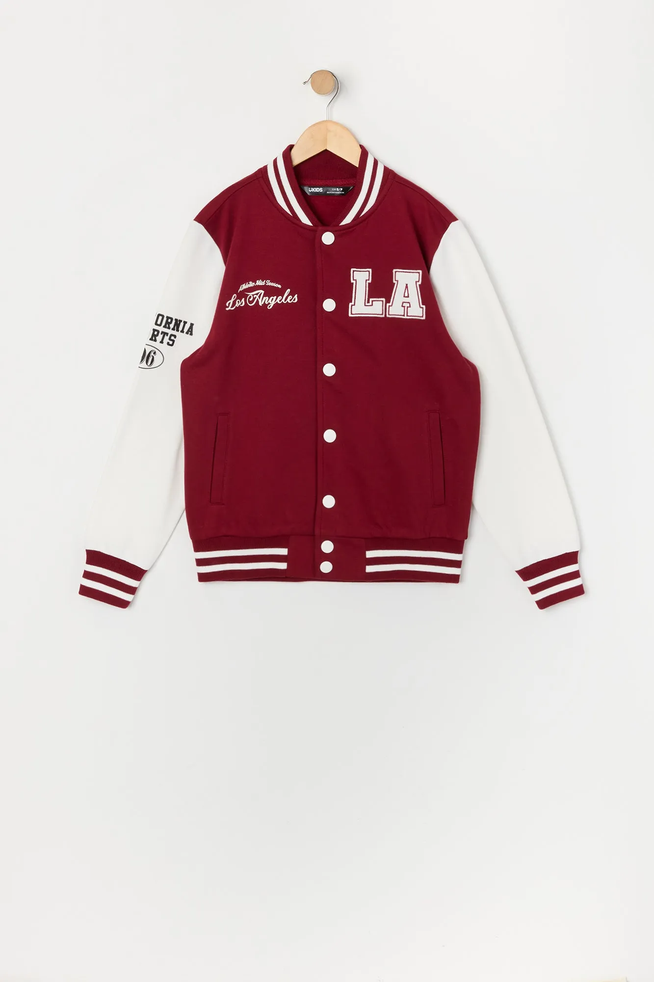 Boys Graphic Varsity Jacket