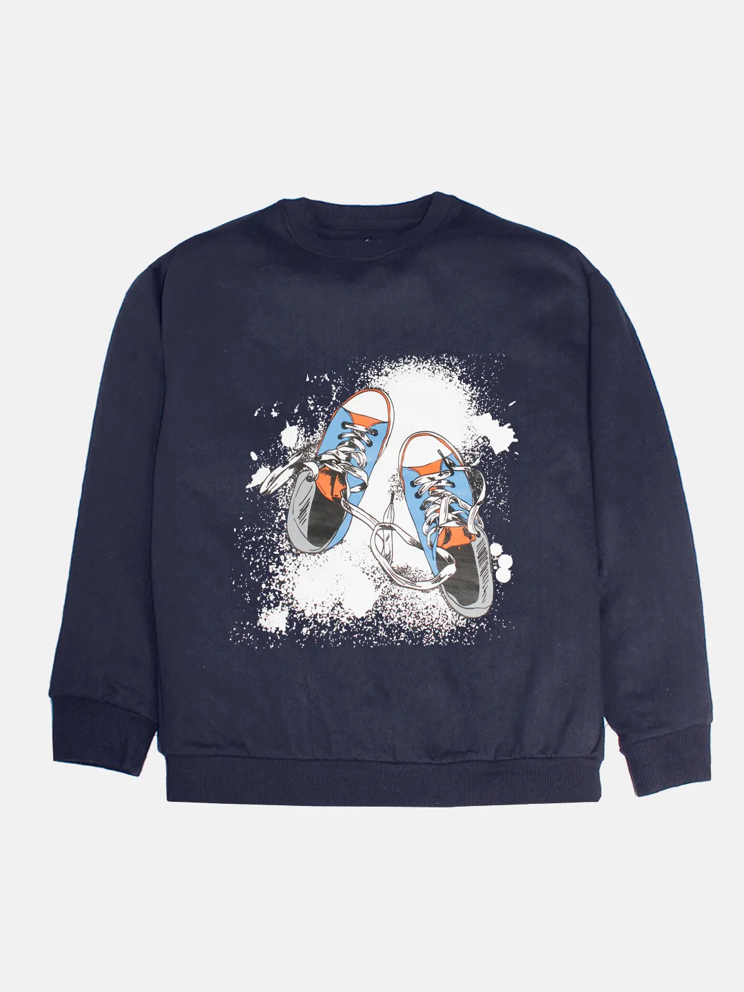 Boys Printed Round Neck Sweatshirt