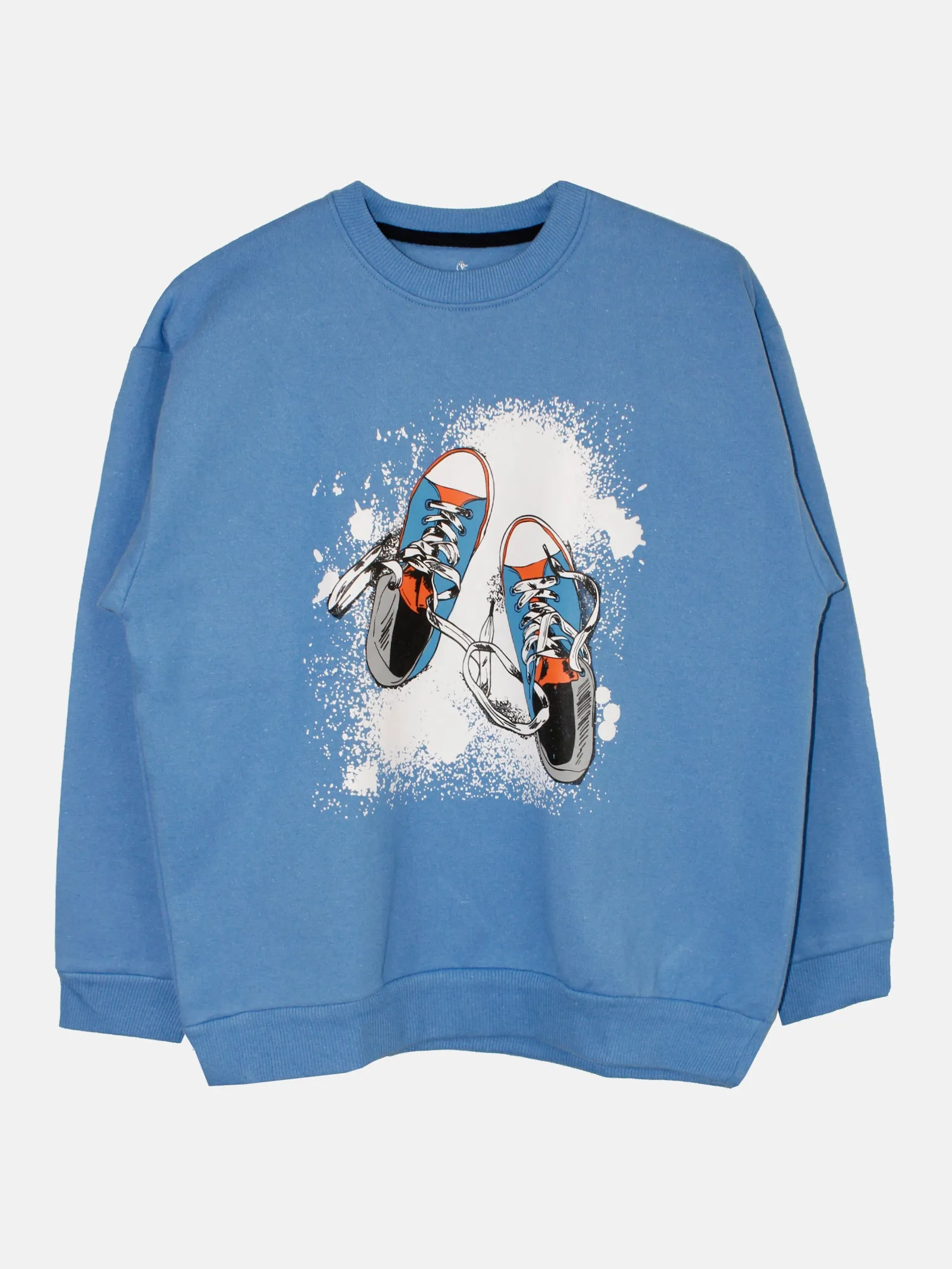 Boys Printed Round Neck Sweatshirt