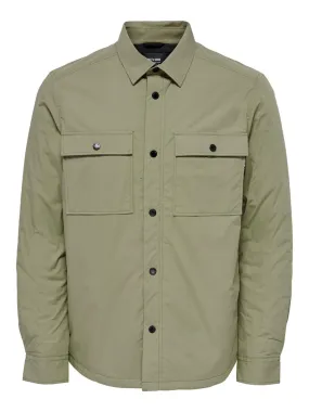 Brick Poplin Overshirt - Fallen Rock