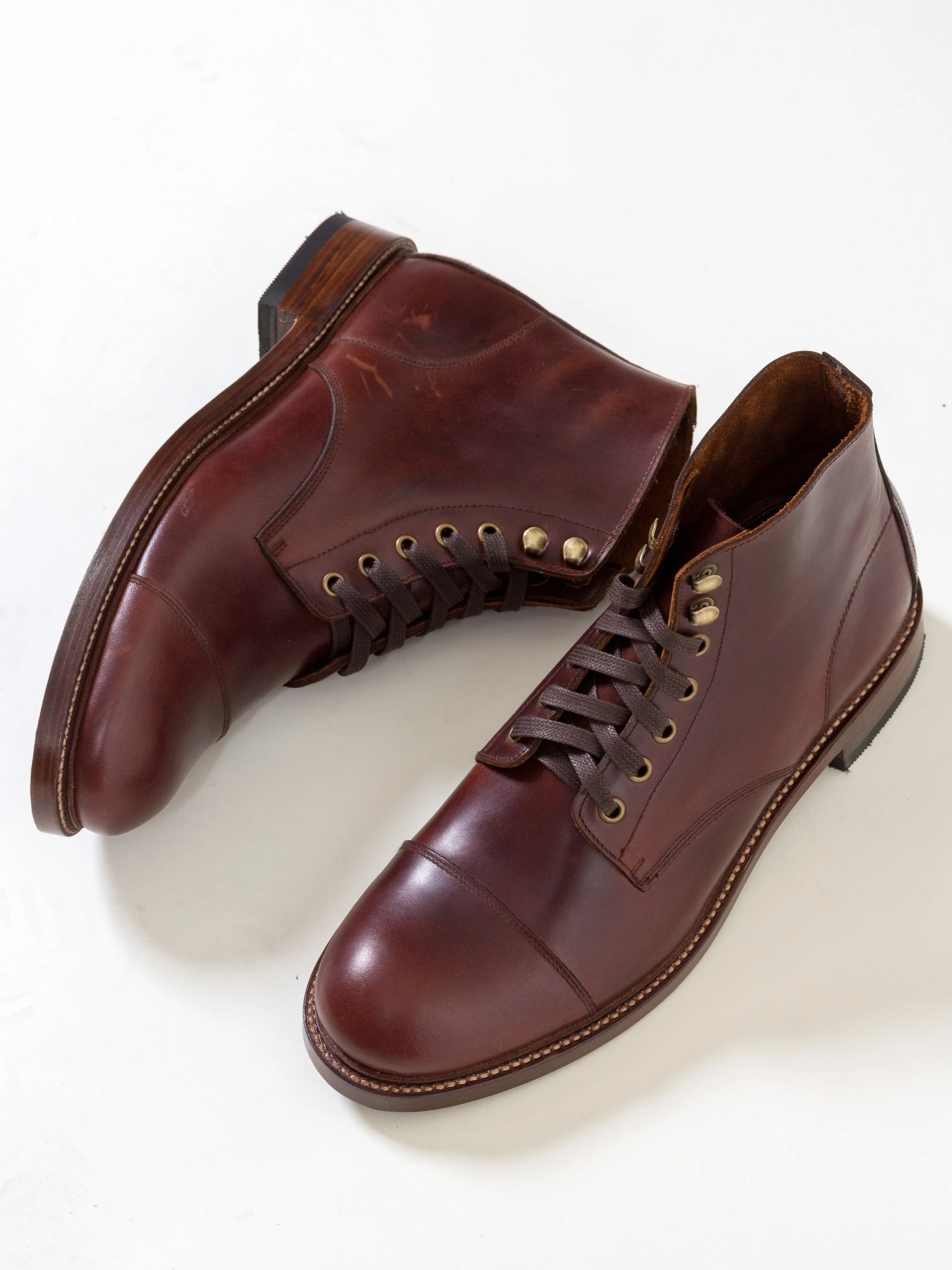 Bright Shoemakers, Service Boot, Chestnut Brown