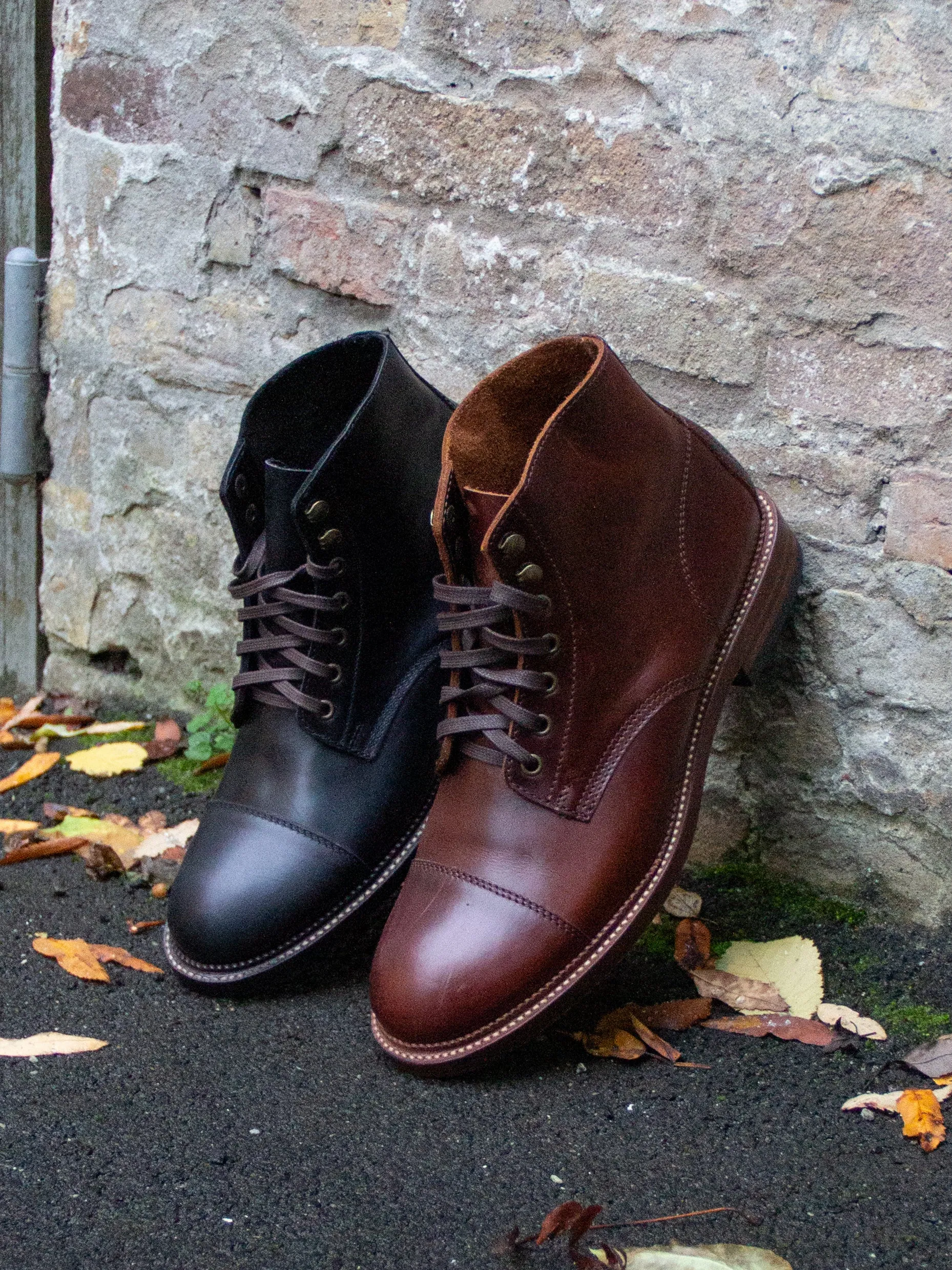 Bright Shoemakers, Service Boot, Chestnut Brown