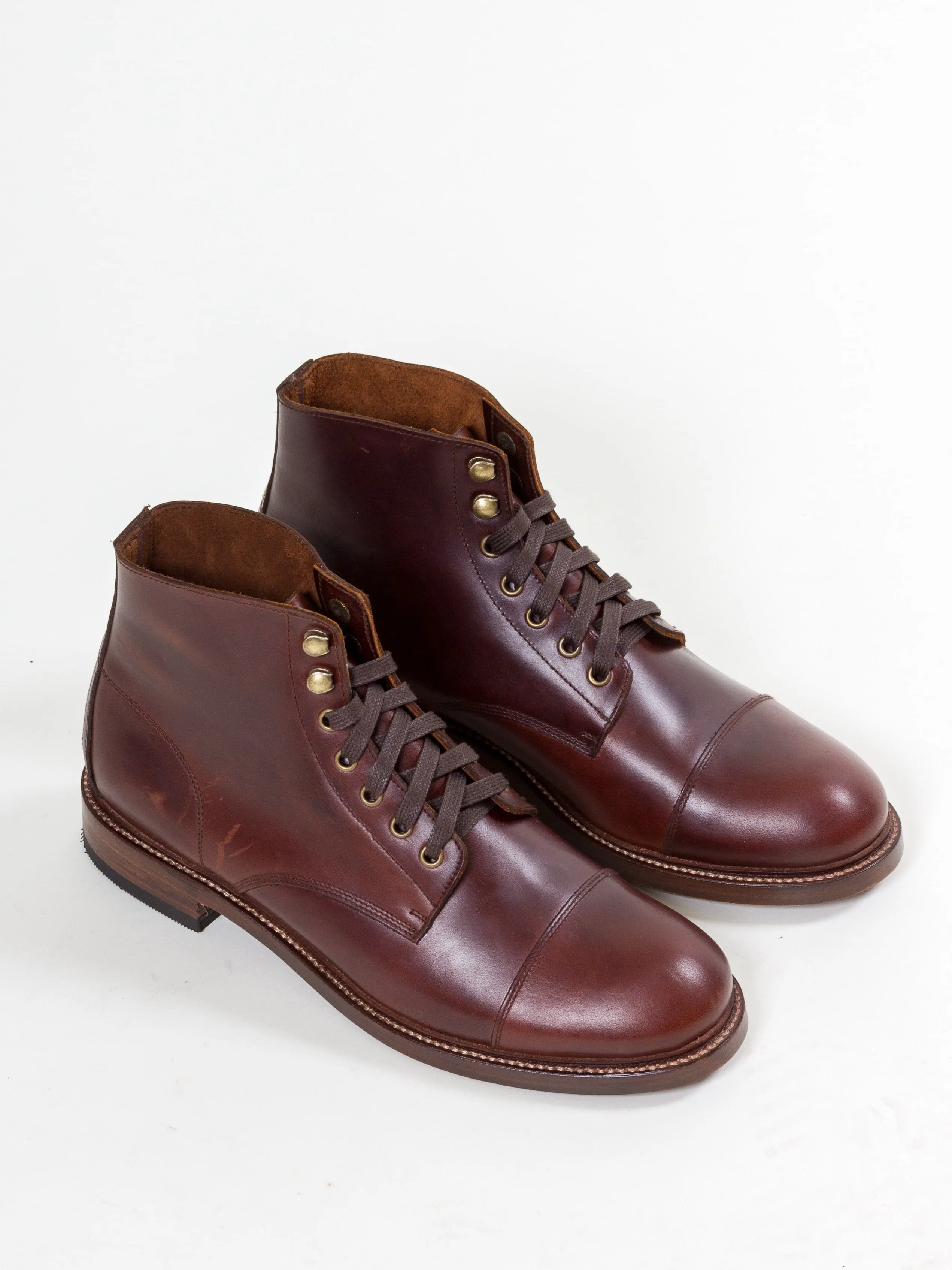 Bright Shoemakers, Service Boot, Chestnut Brown