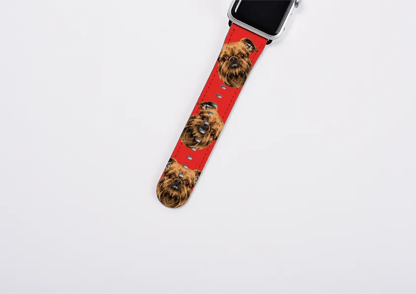 Brussels Griffon Mel Red Apple Watch Strap