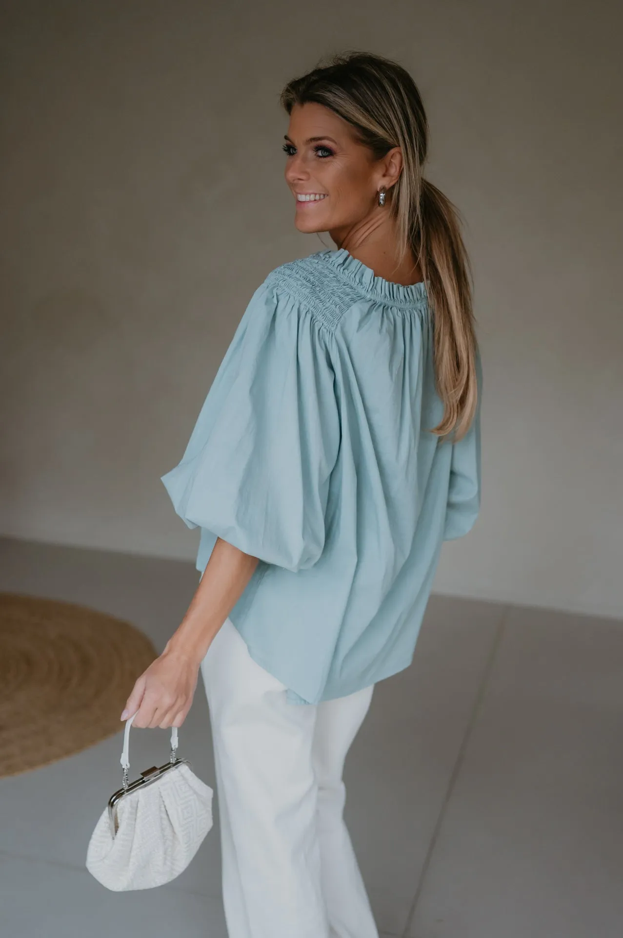 Capelli blouse I Turquoise