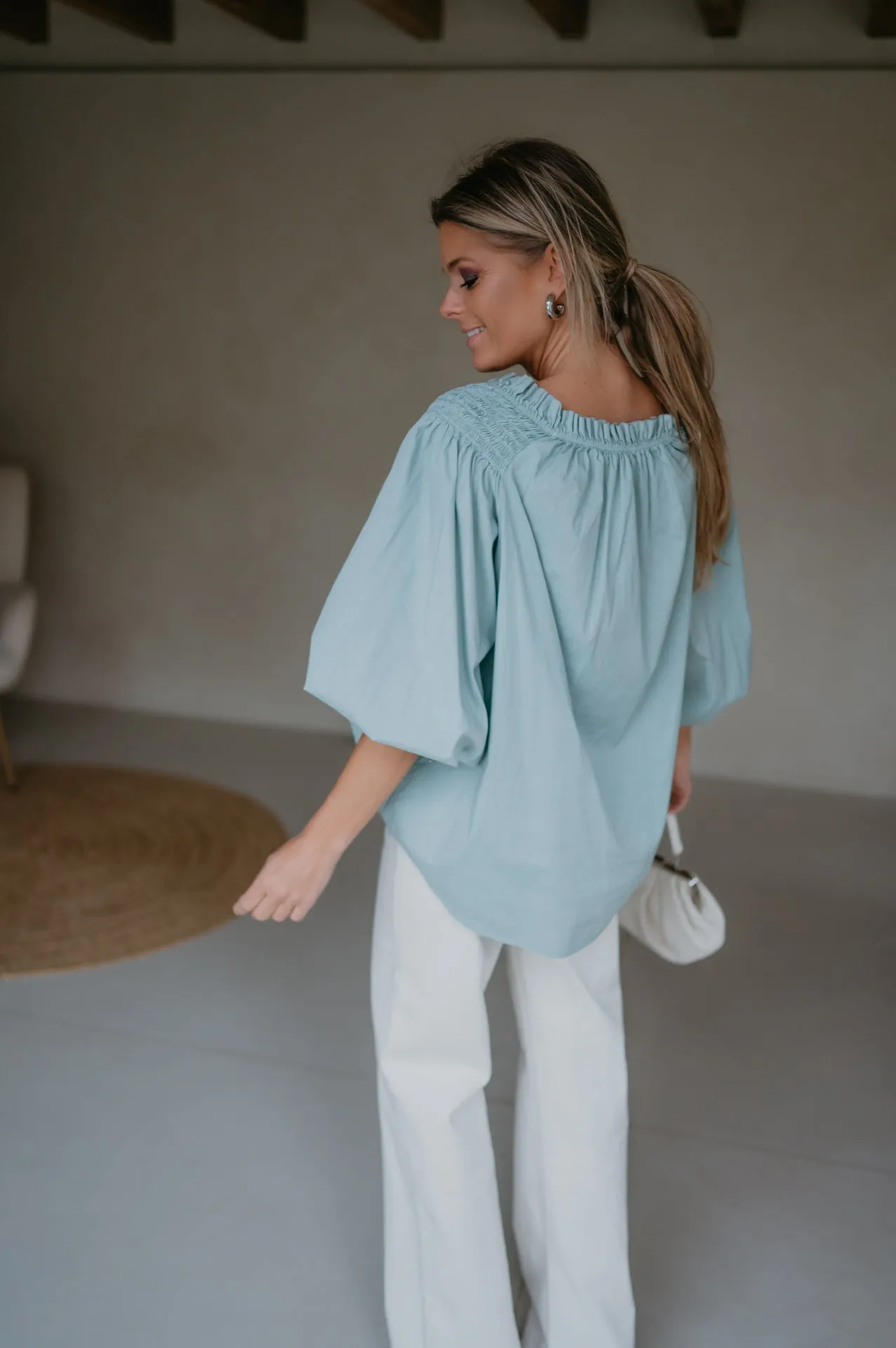 Capelli blouse I Turquoise