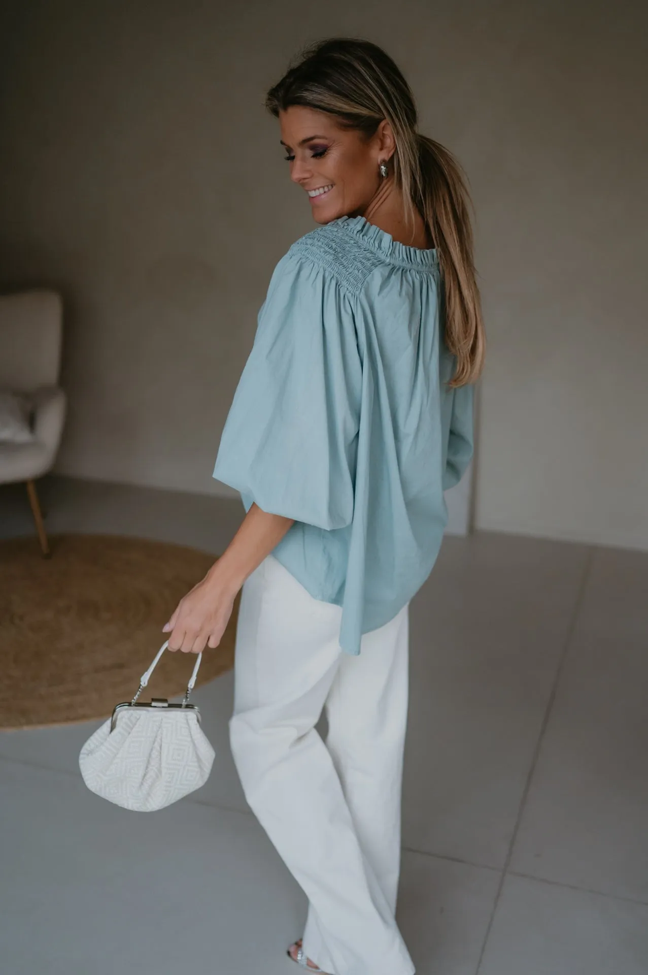 Capelli blouse I Turquoise