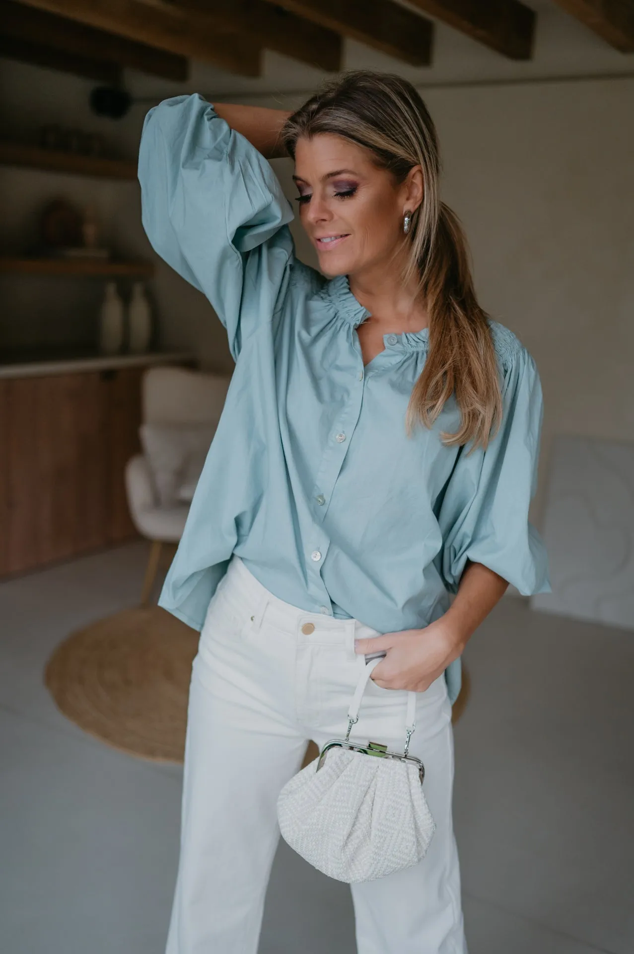 Capelli blouse I Turquoise