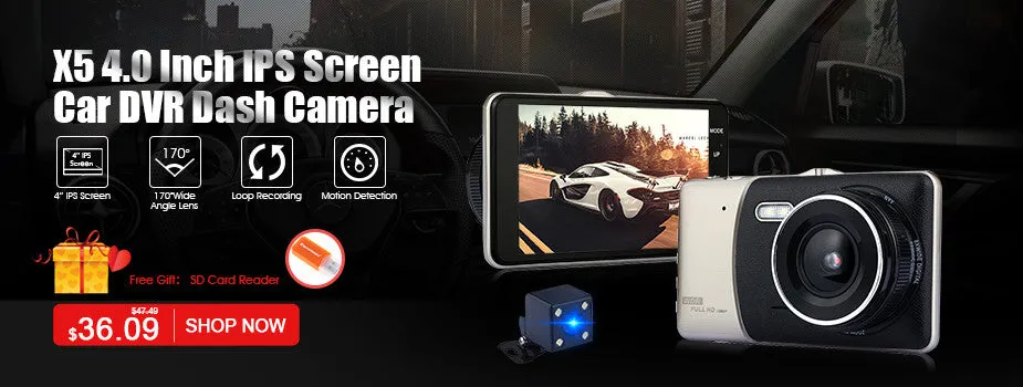 Car DVR Dash Camera Cam Camcorder Energy Save Video Recorder Vehicle